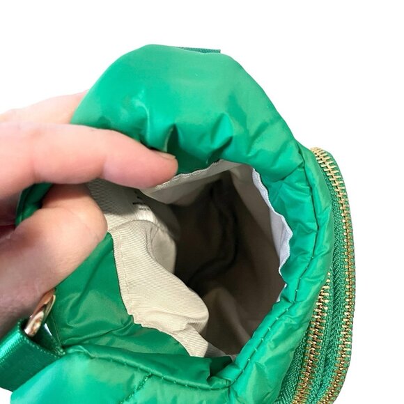 WanderFull HydroBag Green Puffer Crossbody Water Bottle Bag Carrier Sling NEW - Picture 7 of 9